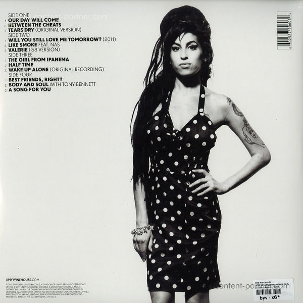 amy winehouse - lioness: hidden treasures (Back)