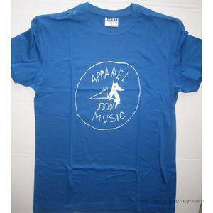 apparel t-shirt - clear blue, size l