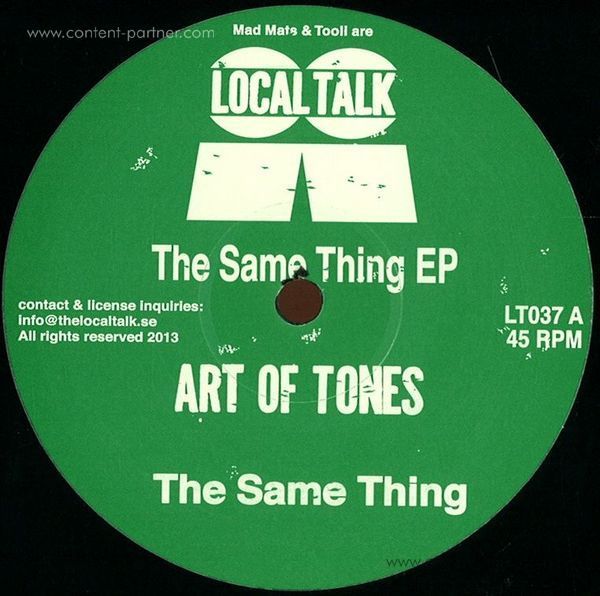 art of tones - same thing ep (Back)