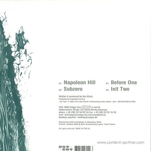 ben klock - before one (Back)