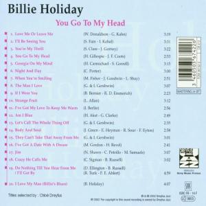 billie holiday - you go to my head (Back)