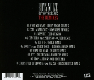boys noize - out of the black/the remixes (Back)