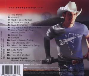 brad paisley - time well wasted (Back)
