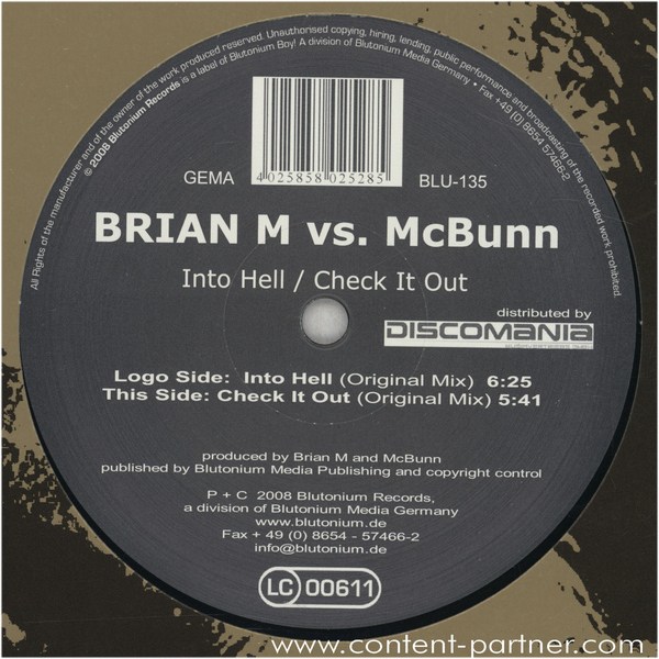 brian m vs mc bunn - into hell / check it out
