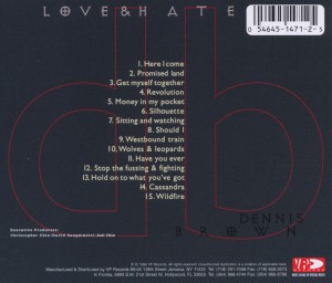 brown,dennis - love & hate (the best of dennis brown) (Back)