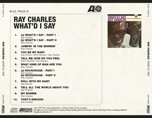 charles,ray - what'd i say (Back)