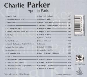 charlie parker - april in paris-jazz reference (Back)
