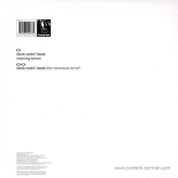 chemical brothers - block rockin beats (Back)