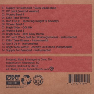 damu the fudgemunk - supply for demand (Back)