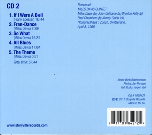 davis,miles quintet - miles davis (1955-1960) (Back)
