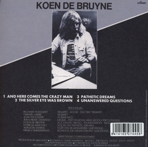 de bruyne,koen - here comes the crazy man! (+bonus cd) (Back)
