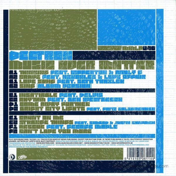 deetron - music over matter (Back)