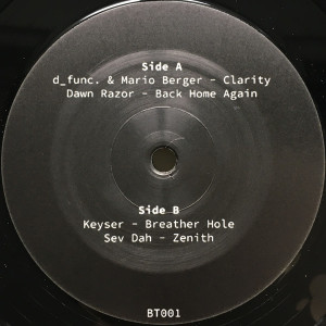 d_func. & Mario Berger, Dawn Razor, Keyser, Sev Da - BT001 (VINYL ONLY) (Back)