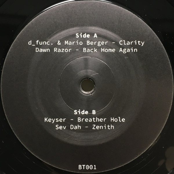 d_func. & Mario Berger, Dawn Razor, Keyser, Sev Da - BT001 (VINYL ONLY) (Back)