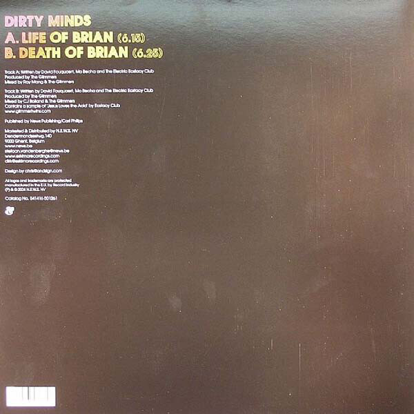 dirty minds - life of brian/death of brian (Back)