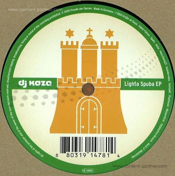 dj koze - lighta spuba ep (Back)