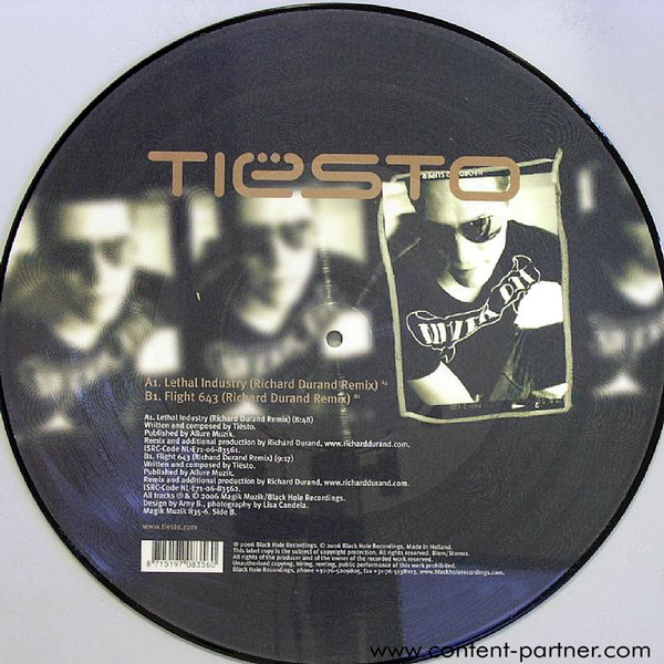dj tiesto - lethal industry & flight 643 (Back)