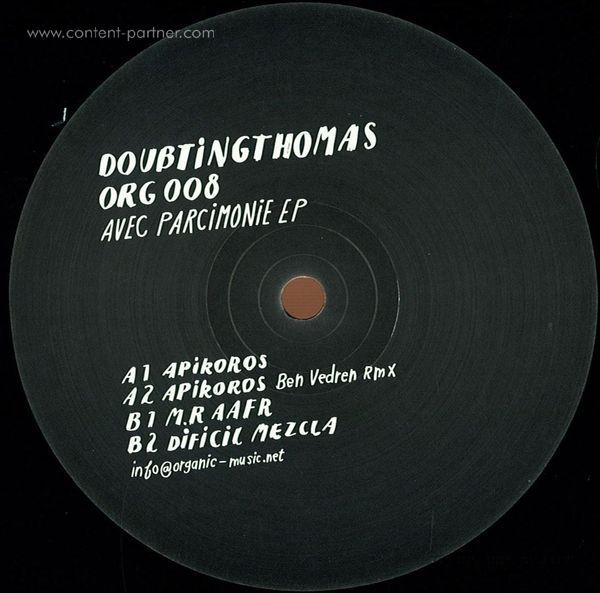doubtingthomas - avec parcimonie ep (ben vedren remix)