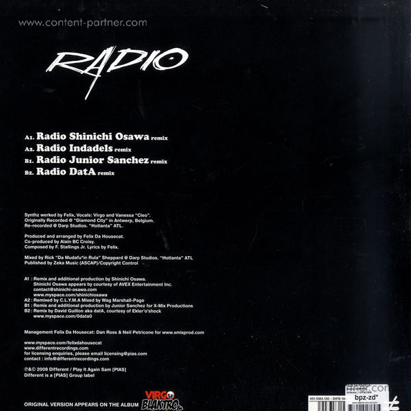 felix da housecat - radio (Back)