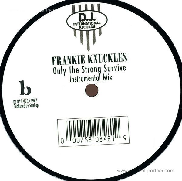frankie knuckles - only the strong survive (Back)