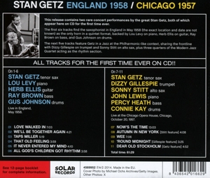 getz,stan - england 1958/chicago 1957 (Back)
