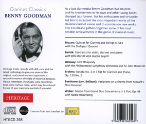 goodman,benny - clarinet classics (Back)