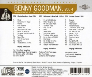 goodman,benny - the yale university archives vol.4 (Back)