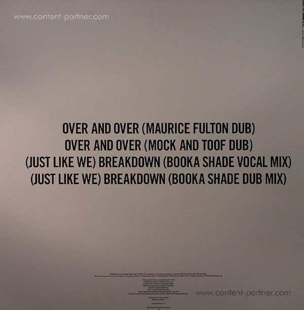 hot chip - over and over (booka shade mixes) (Back)