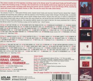 jamal,ahmad trio - legendary 1958 pershing lounge & (Back)