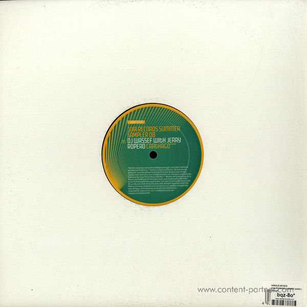 john dahlbäck, jerry ropero, dj wassef - joia records summer sampler REPRESSED (Back)