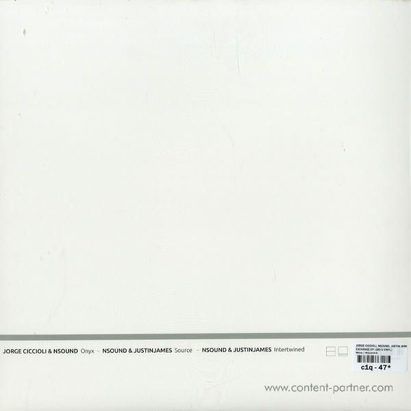 jorge ciccioli, nsound, justin james - exchange ep (Back)