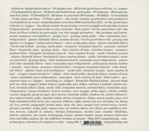 kalabrese - independent dancer (Back)