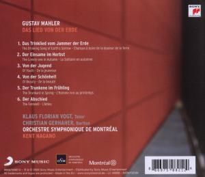 kent nagano - mahler: das lied von der erde (Back)