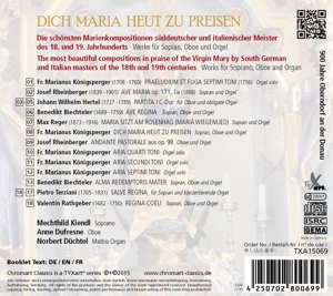 kiendl,m./dufresne,a./d�chtel,n. - dich maria heut zu preisen (Back)