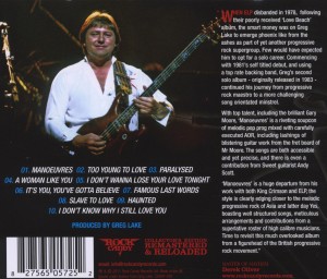 lake,greg - manoeuvres (special edition) (Back)