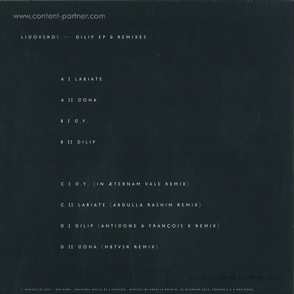 ligovskoi - dilip ep and remixes (Back)