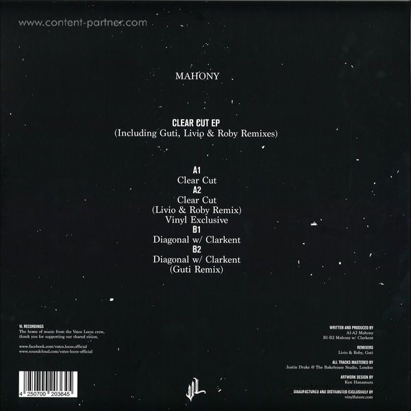 mahony - clear cut ep (Back)