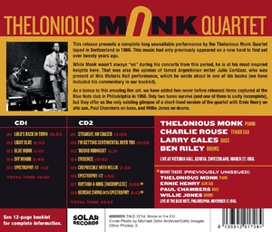 monk,thelonious quartet - the complete geneva concert 1966 (Back)