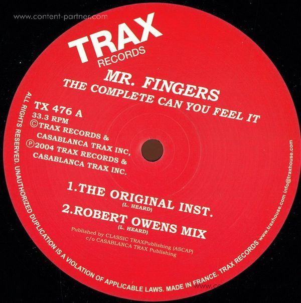 mr fingers - can you feel it