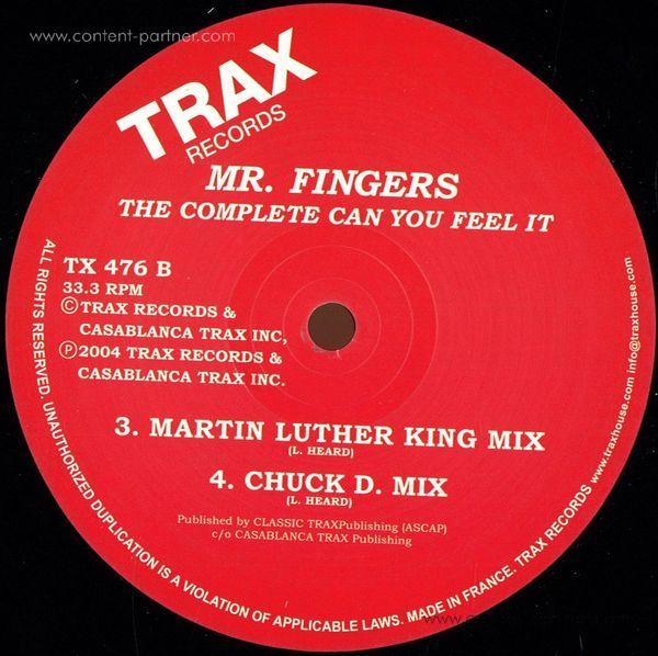 mr fingers - can you feel it (Back)
