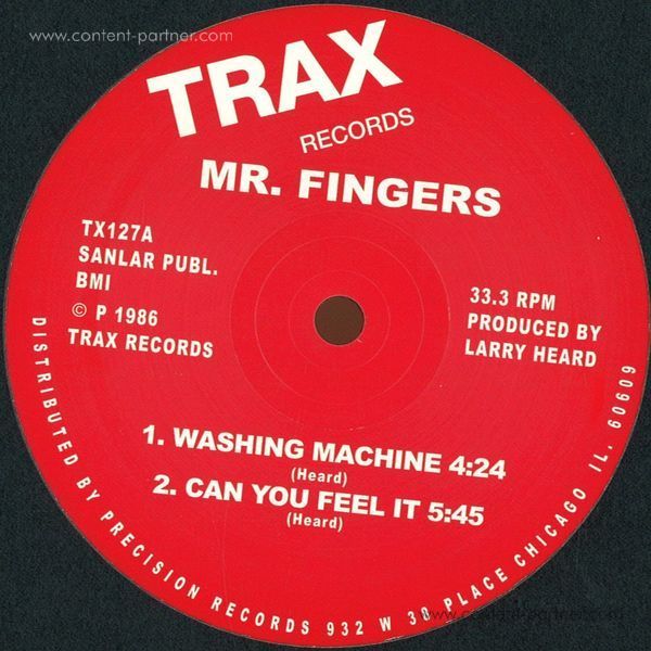 mr fingers - washing machine/can u feel (Back)