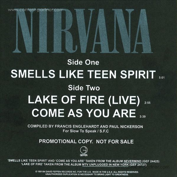 nirvana - smells like teen spirit