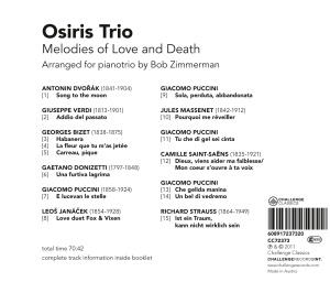 osiris trio - melodies of love and death-opera senza p (Back)