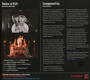 ost/robinson,harry - twins of evil (remastered) (Back)