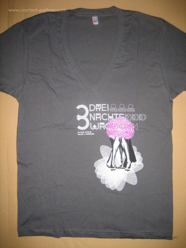 palais t-shirt grau, men v-neck - 3 tage wach xl