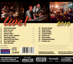 piano connection - boogie woogie & blues-live 2010 (Back)