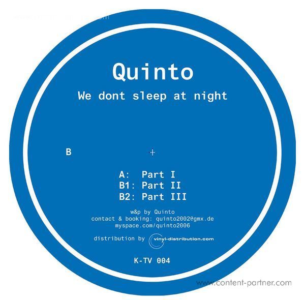 quinto - we dont sleep at night (vinyl only)