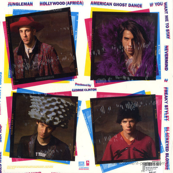 red hot chili peppers - freaky styley (Back)