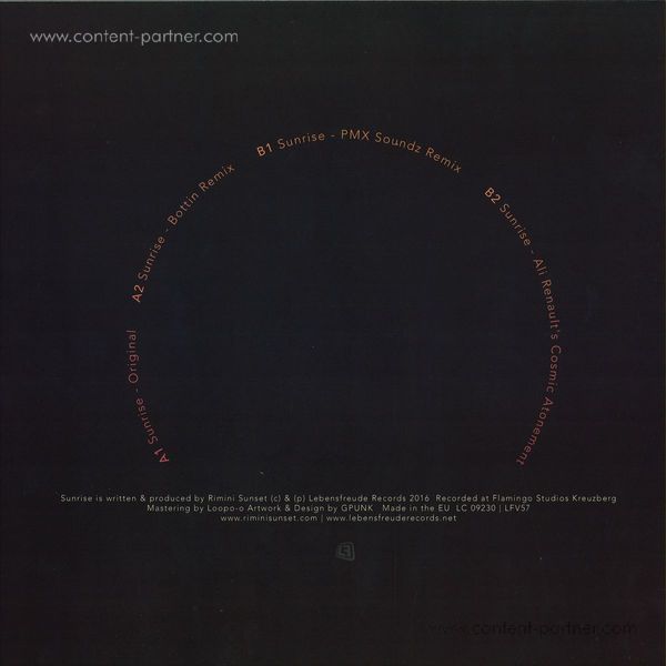 rimini sunset - sunrise (Back)