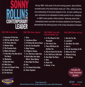 rollins,sonny - the contemporary leader (Back)